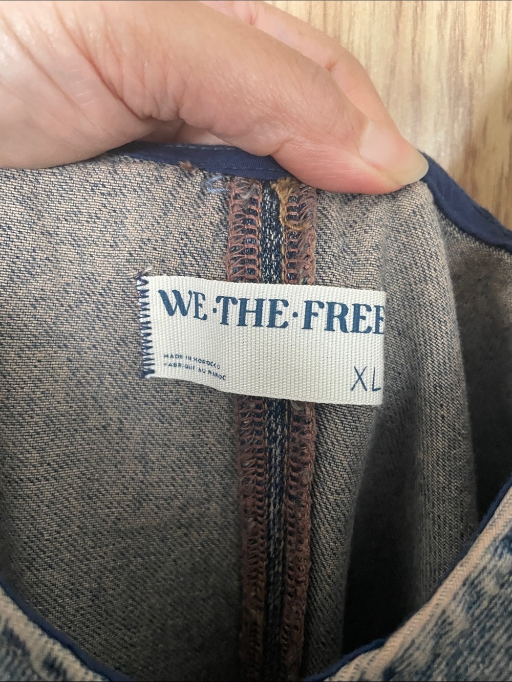 Washed Blue Denim Overalls with Front Pockets Free People - Picture 3 of 3